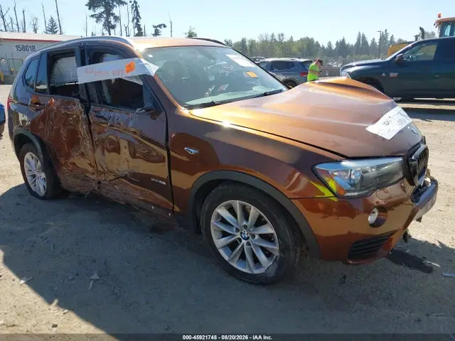 5UXWZ7C38H0V87248 — 2017 BMW X3 SDRIVE28I, Биологическая или химическая опасность (Biohazard), фото до ремонта