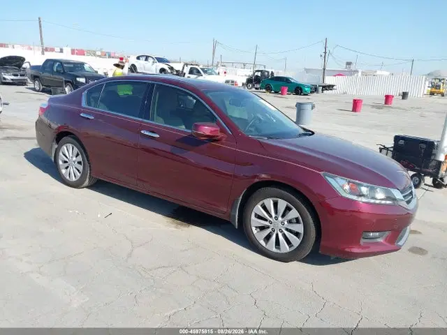 1HGCR3F87EA033274 — 2014 Honda Accord EXL, Левый бок (Left Side), фото до ремонта
