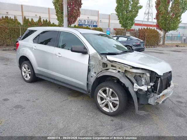 2GNALAEK6F6156031 — 2015 Chevrolet Equinox LS, Передняя часть (Front), фото до ремонта