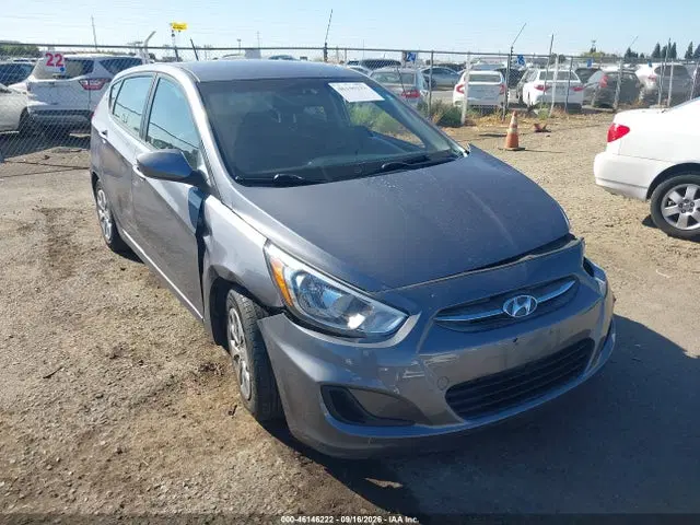 KMHCT5AE1HU319242 — 2017 Hyundai Accent SE, Передняя часть (Front End), фото до ремонта