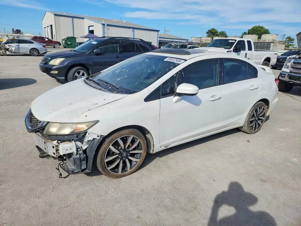 19XFB2F96FE004690 — 2015 Honda Civic, Передняя часть (Front End), фото до ремонта