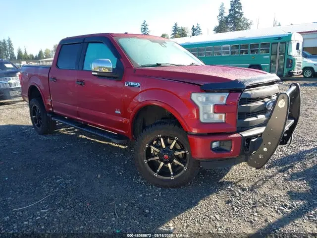 1FTEW1EG2FFA03746 — 2015 Ford F-150 Lariat, Передняя часть (Front End), фото до ремонта