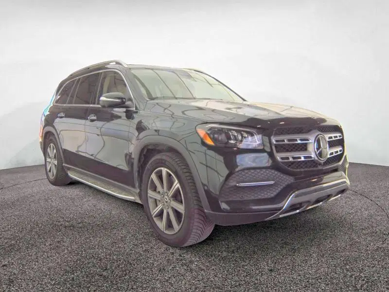 4JGFF5KE5MA388434 — 2021 Mercedes-Benz GLS, Град (Hail), фото до ремонта