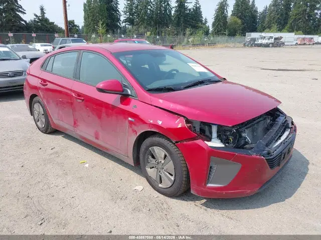 KMHC65LCXKU174289 — 2019 Hyundai Ioniq Hybrid Blue, Передняя часть (Front End), фото до ремонта