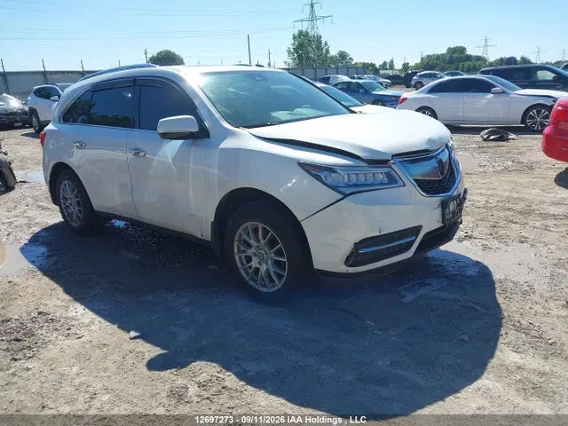 5FRYD4H40GB508596 — 2016 Acura MDX Navigation Package, Передняя часть (Front), фото до ремонта