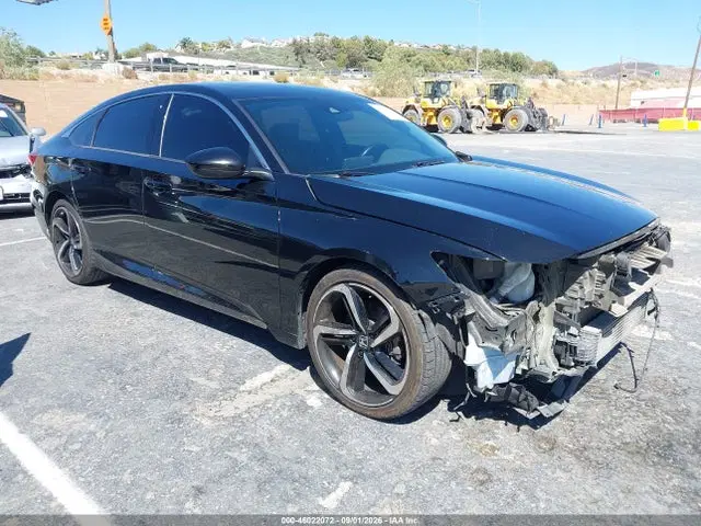 1HGCV2F33MA006582 — 2021 Honda Accord Sport 2.0T, Передняя часть (Front End), фото до ремонта