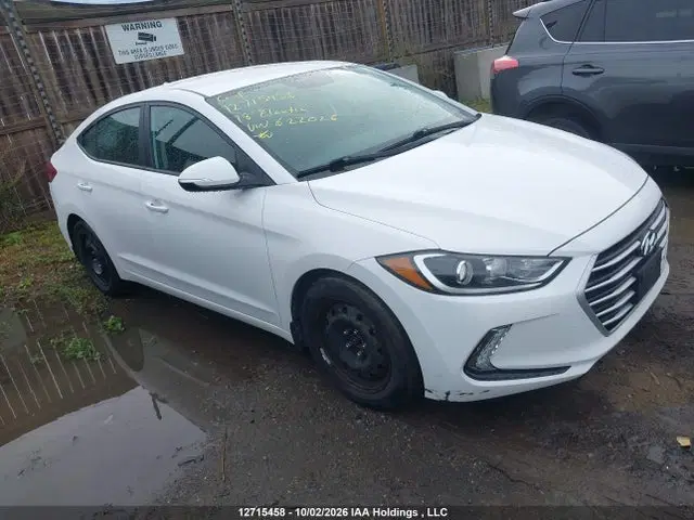 KMHD84LF4JU622026 — 2018 Hyundai Elantra SEL/Value/Limited, Град (Hail), фото до ремонта