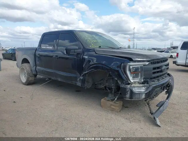 1FTFW1E88MFB57954 — 2021 Ford F-150 Lariat, Передняя часть (Front), фото до ремонта