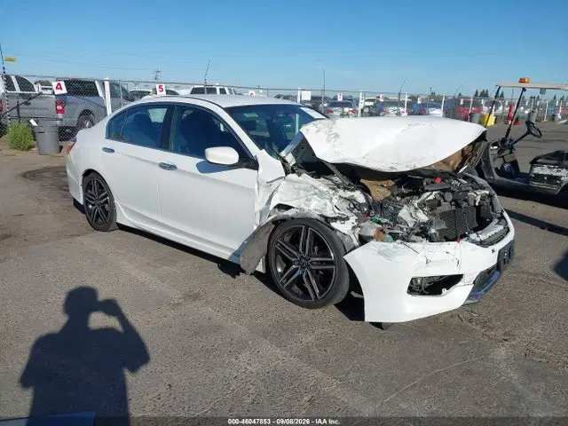 1HGCR2F56HA116361 — 2017 Honda Accord Sport, Передняя часть (Front End), фото до ремонта