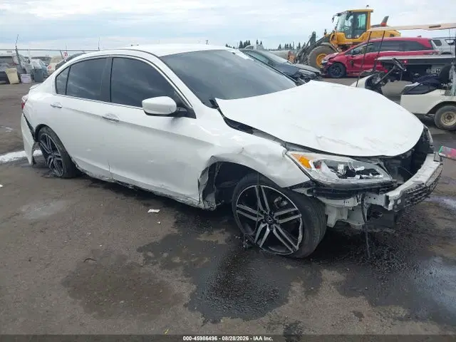1HGCR2F50HA305829 — 2017 Honda Accord Sport, Передняя часть (Front End), фото до ремонта