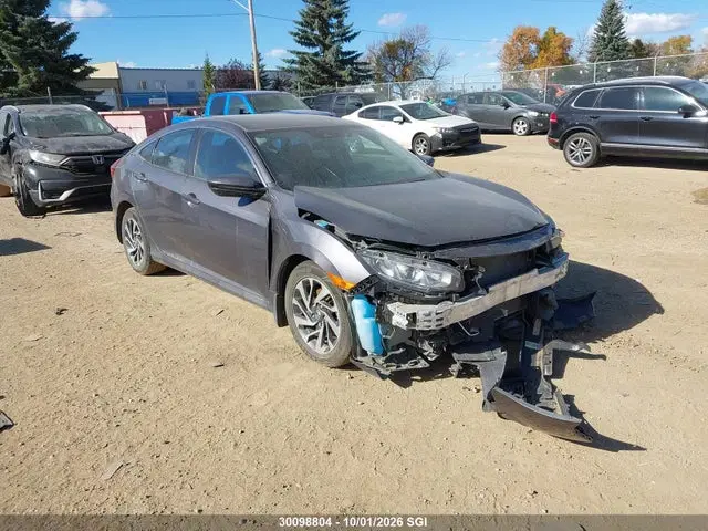 2HGFC2F62JH022184 — 2018 Honda Civic LX, Передняя часть (Front), фото до ремонта