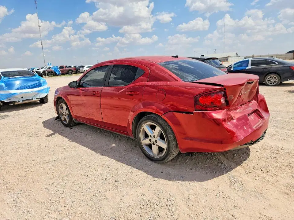 2013 DODGE AVENGER VIN 1C3CDZAB1DN506763 фото 2