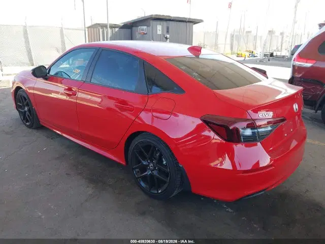 2025 Honda Civic Sport VIN 2HGFE2F54SH511429 фото 3