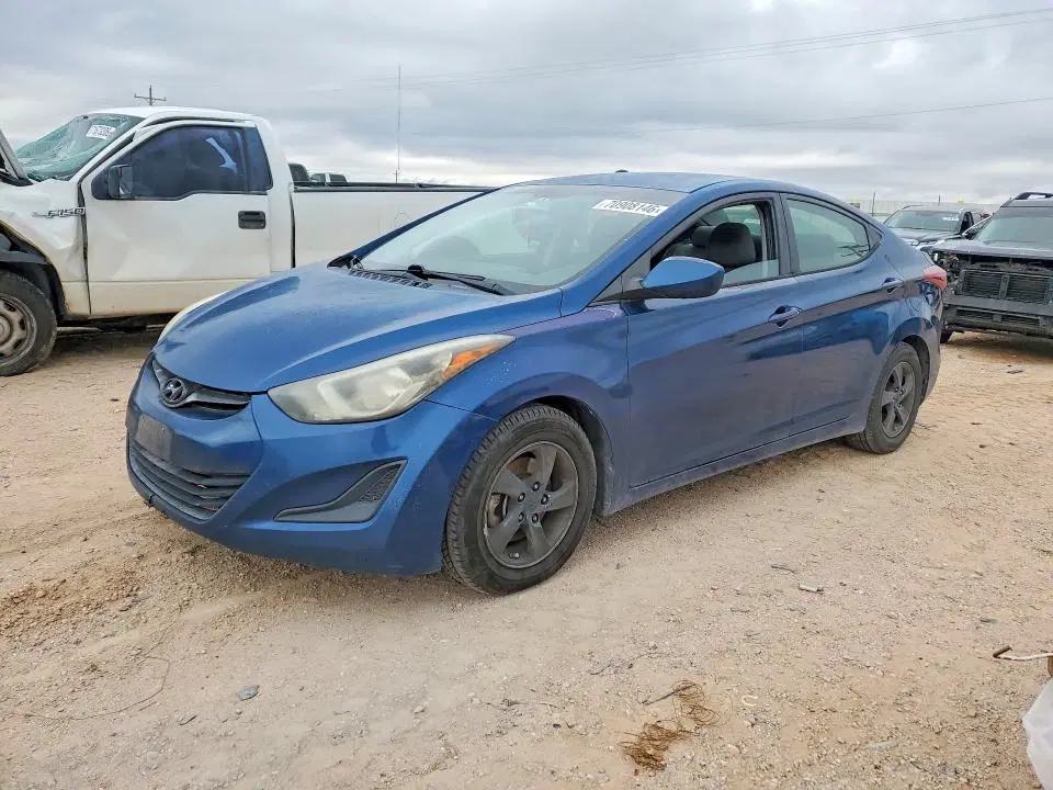 KMHDH4AE2EU062782 — 2014 Hyundai Elantra, Передняя часть (Front End), фото до ремонта