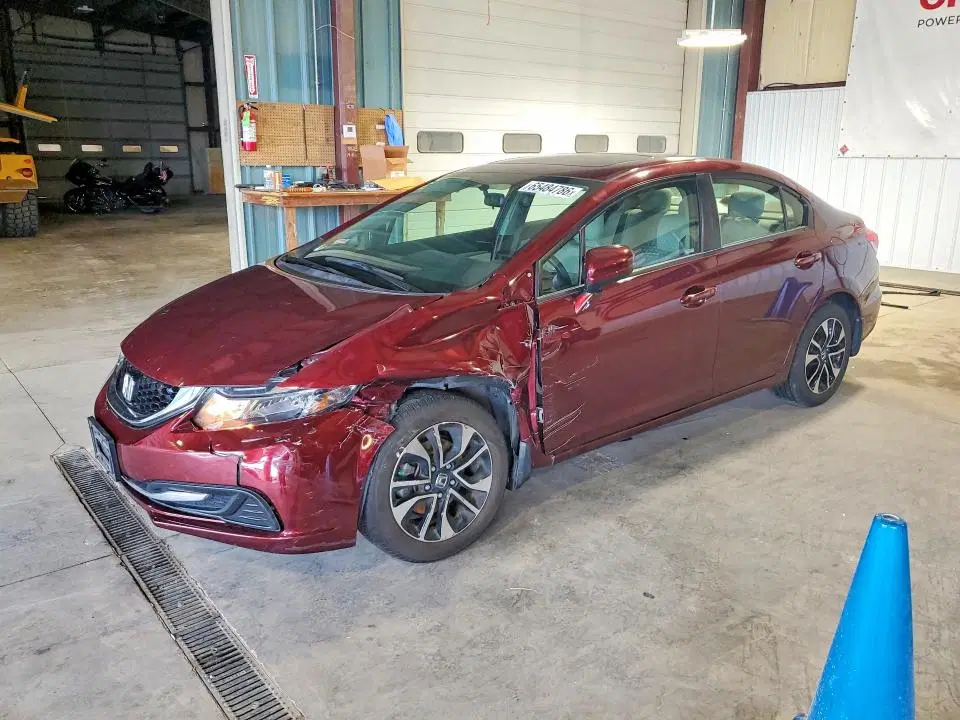 19XFB2F85FE109244 — 2015 Honda Civic, Передняя часть (Front End), фото до ремонта