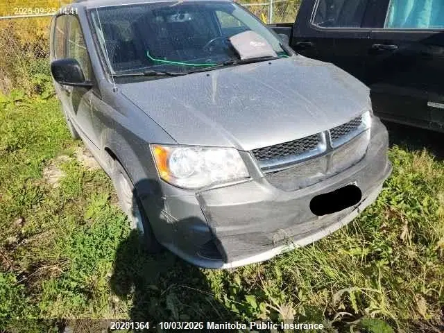 2C4RDGBG0HR767668 — 2017 Dodge Grand Caravan SXT, Передняя часть (Front), фото до ремонта