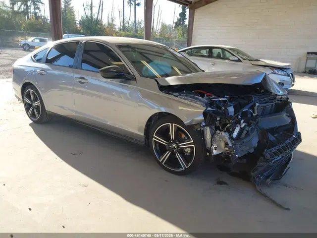 1HGCY2F50PA050908 — 2023 Honda Accord Hybrid Sport, Передняя часть (Front End), фото до ремонта
