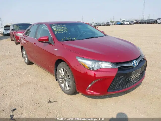 4T1BD1FK4HU228207 — 2017 Toyota Camry Hybrid SE, Передняя часть (Front), фото до ремонта