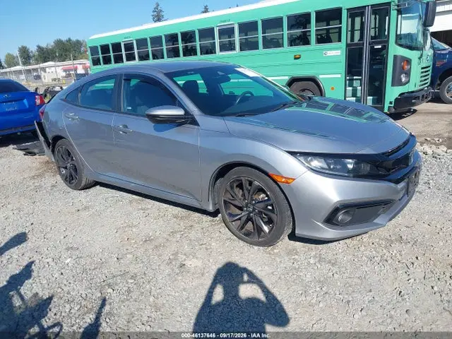 2HGFC2F80MH505954 — 2021 Honda Civic Sport, Задняя часть слева (Left Rear), фото до ремонта