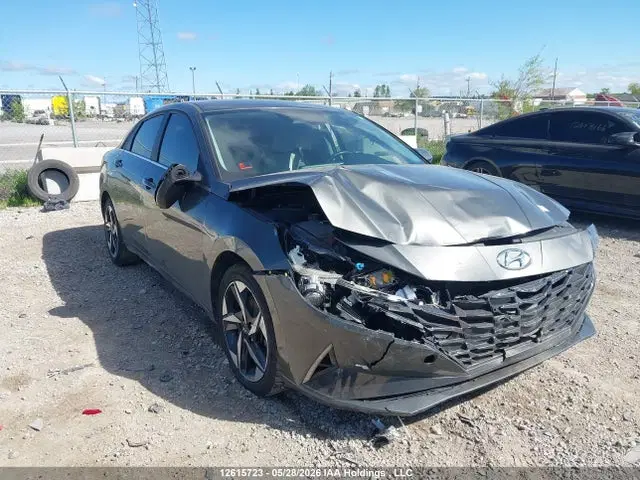 KMHLN4AJ6PU092503 — 2023 Hyundai Elantra Limited, Передняя часть (Front), фото до ремонта