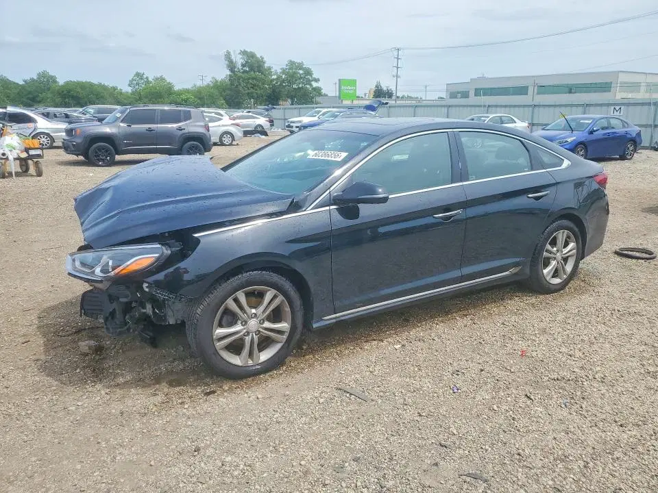 5NPE34AF2JH727703 — 2018 Hyundai Sonata, Передняя часть (Front End), фото до ремонта