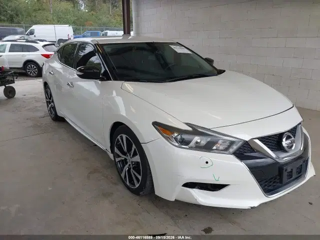 1N4AA6APXGC445988 — 2016 Nissan Maxima 3.5 SV, Передняя часть слева (Left Front), фото до ремонта