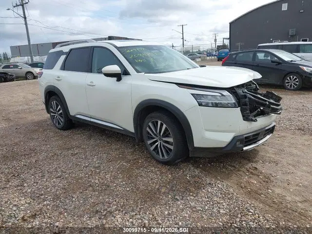 5N1DR3DF4NC265125 — 2022 Nissan Pathfinder Platinum, Передняя часть (Front), фото до ремонта
