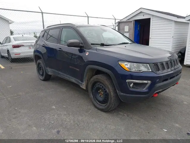 3C4NJDDB0JT440763 — 2018 Jeep Compass Trailhawk, Изъят кредитором (Repossession), фото до ремонта