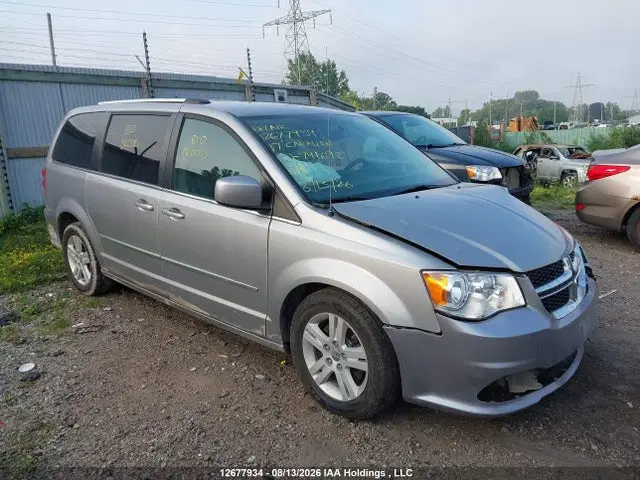2C4RDGDG3HR741692 — 2017 Dodge Grand Caravan, Передняя часть (Front), фото до ремонта