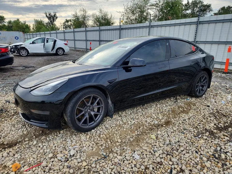 5YJ3E1EA7MF991095 — 2021 Tesla Model 3, Передняя часть (Front End), фото до ремонта