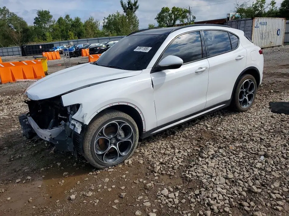ZASPAKBNXN7D32288 — 2022 Alfa Romeo Stelvio, Передняя часть (Front End), фото до ремонта