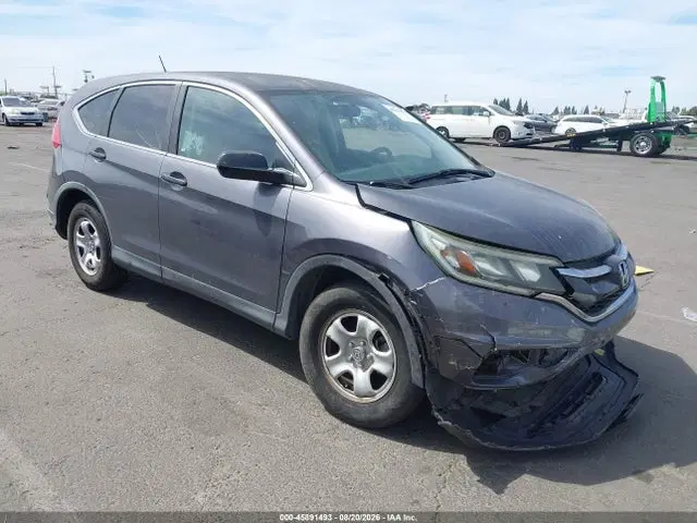 3CZRM3H31FG704928 — 2015 Honda CR-V LX, Передняя часть (Front End), фото до ремонта