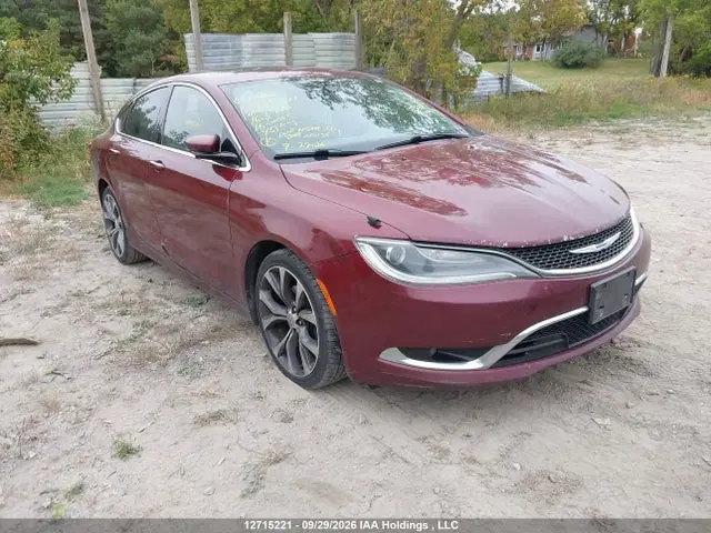 1C3CCCCG5GN163470 — 2016 Chrysler 200 C, Передан на благотворительность (Charity), фото до ремонта