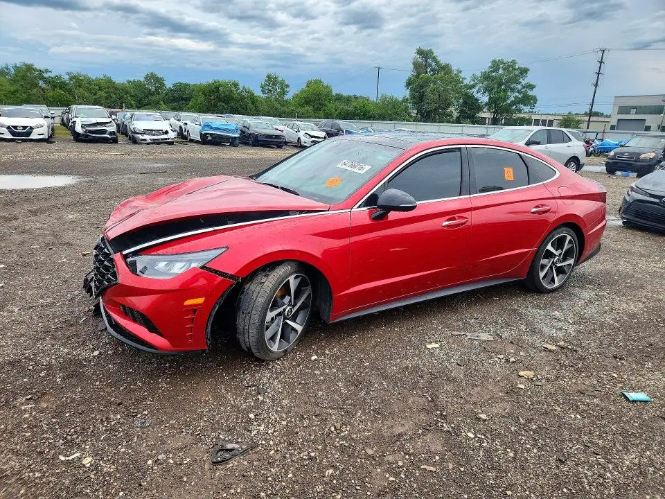 5NPEJ4J21NH136755 — 2022 Hyundai Sonata, Передняя часть (Front End), фото до ремонта