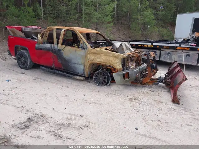 1GTV2TEC6EZ116357 — 2014 GMC Sierra 1500, Пожар двигателя (Engine Fire), фото до ремонта