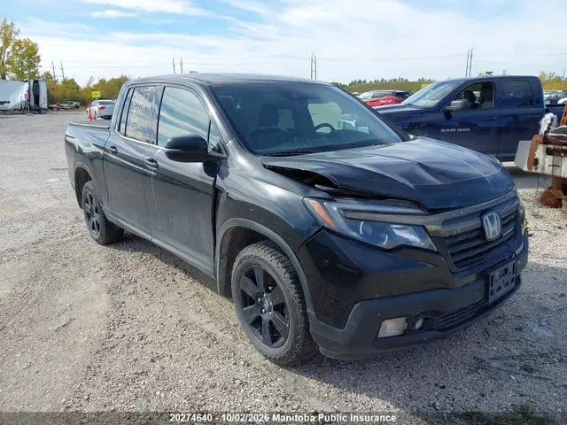 5FPYK3F85HB501692 — 2017 Honda Ridgeline Black Edition, Передняя часть (Front), фото до ремонта