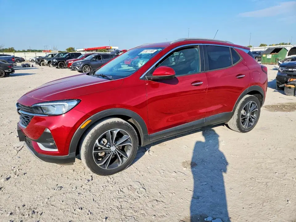 KL4MMDSL9MB078950 — 2021 Buick Encore GX, Град (Hail), фото до ремонта