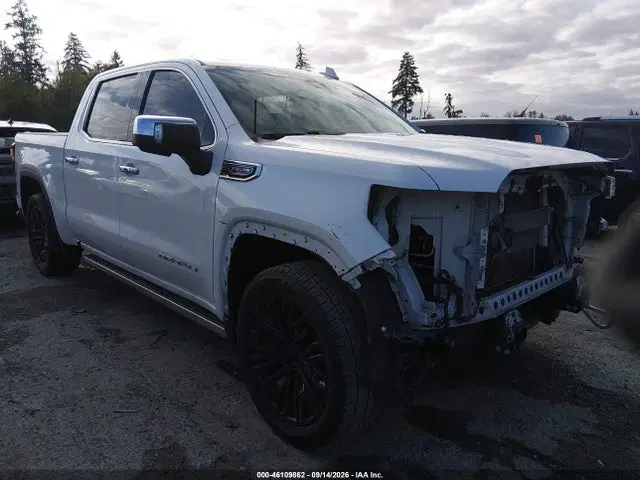 3GTU9FEL6NG204009 — 2022 GMC Sierra 1500 Limited 4WD Short Box Denali, Передняя часть (Front End), фото до ремонта