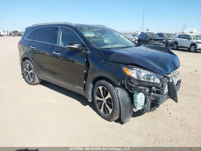 5XYPHDA56JG421516 — 2018 Kia Sorento EX, Передняя часть (Front), фото до ремонта