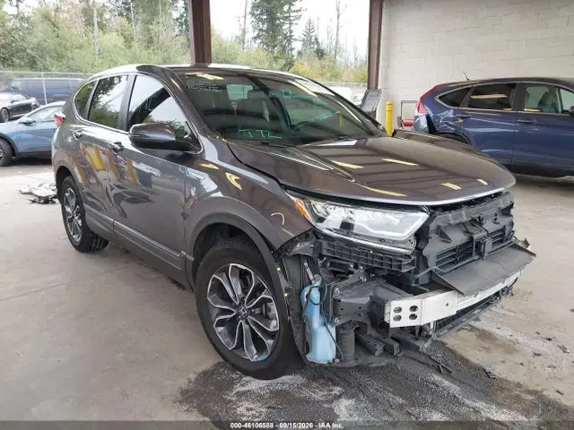 5J6RT6H81NL004991 — 2022 Honda CR-V Hybrid EX-L, Передняя часть (Front End), фото до ремонта