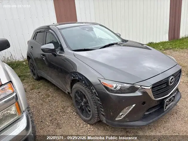 JM1DKFC71K0424443 — 2019 Mazda CX-3 Gs, Град (Hail), фото до ремонта