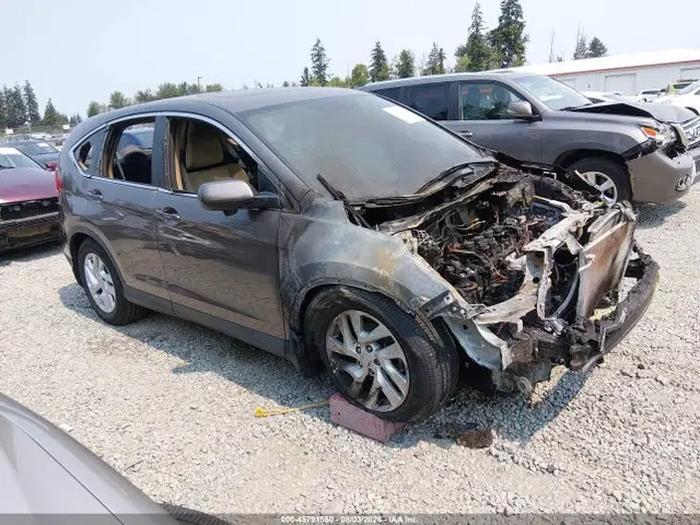3CZRM3H55FG711737 — 2015 Honda CR-V EX, Полный пожар (Total Burn), фото до ремонта