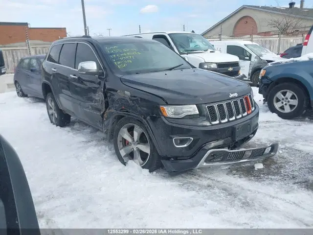 1C4RJFCG9EC418871 — 2014 Jeep Grand Cherokee Overland, Передняя часть (Front), фото до ремонта