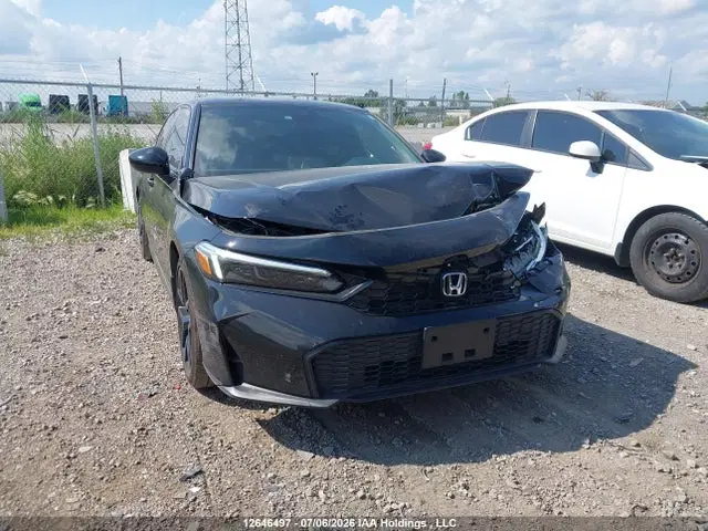 2HGFE4F84SH009719 — 2025 Honda Civic Sport/Sport Touring, Передняя часть (Front), фото до ремонта