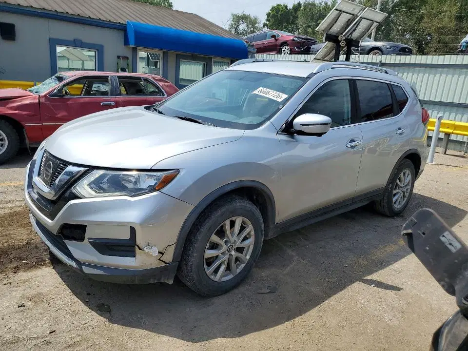 KNMAT2MV7HP606024 — 2017 Nissan Rogue, Град (Hail), фото до ремонта