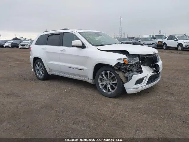 1C4RJFJGXMC866201 — 2021 Jeep Grand Cherokee Summit, Передняя часть (Front), фото до ремонта