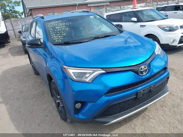2T3JFREV8GW486834 — 2016 Toyota RAV4 SE, Град (Hail), фото до ремонта