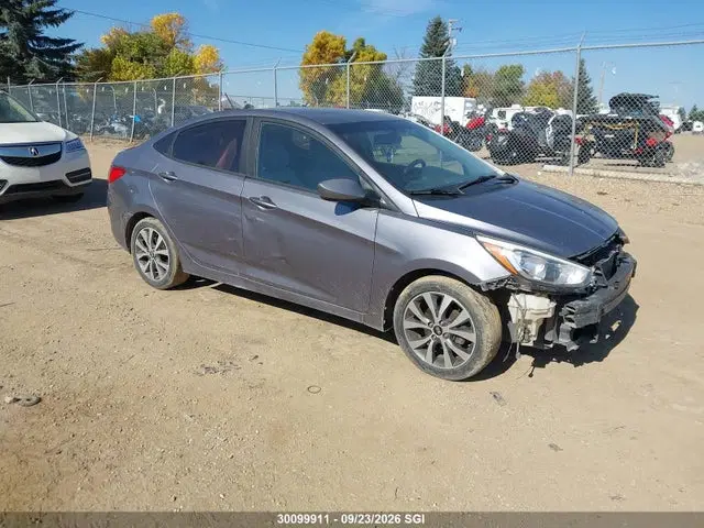 KMHCT4AE6HU183281 — 2017 Hyundai Accent SE, Задняя часть (Rear), фото до ремонта