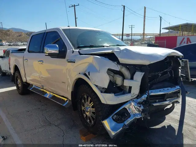 1FTEW1EG4GKD17956 — 2016 Ford F-150 Lariat, Передняя часть справа (Right Front), фото до ремонта
