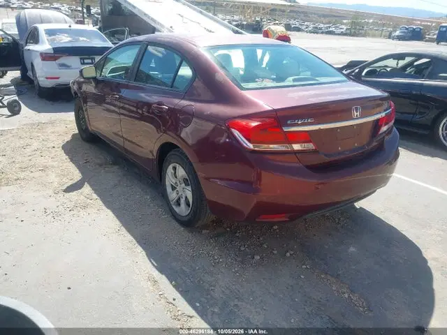 2014 Honda Civic Lx VIN 19XFB2F59EE212431 фото 3